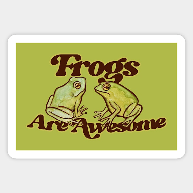 Frogs Are Awesome Sticker by bubbsnugg